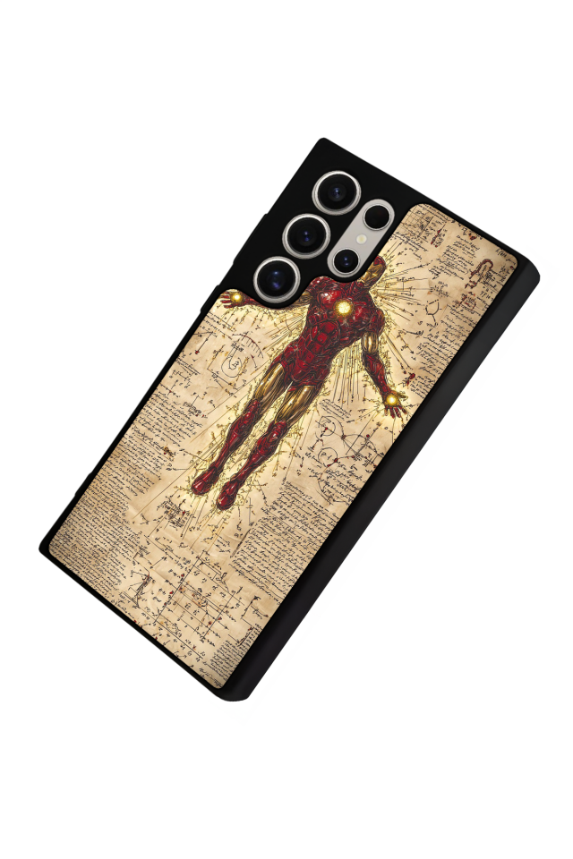 Samsung Galaxy S23 Ultra Uyumlu  Iron Man ( Demir Adam ) Tasarımlı Glossy Premium Kılıf