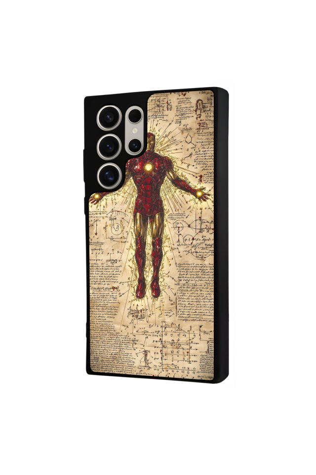 Samsung Galaxy S23 Ultra Uyumlu  Iron Man ( Demir Adam ) Tasarımlı Glossy Premium Kılıf