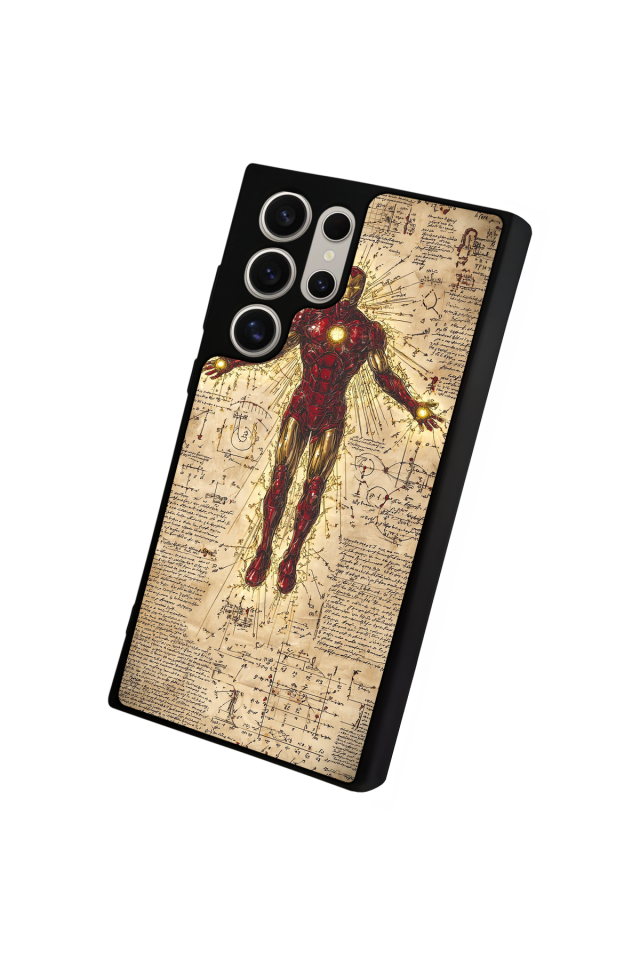 Samsung Galaxy S23 Ultra Uyumlu  Iron Man ( Demir Adam ) Tasarımlı Glossy Premium Kılıf