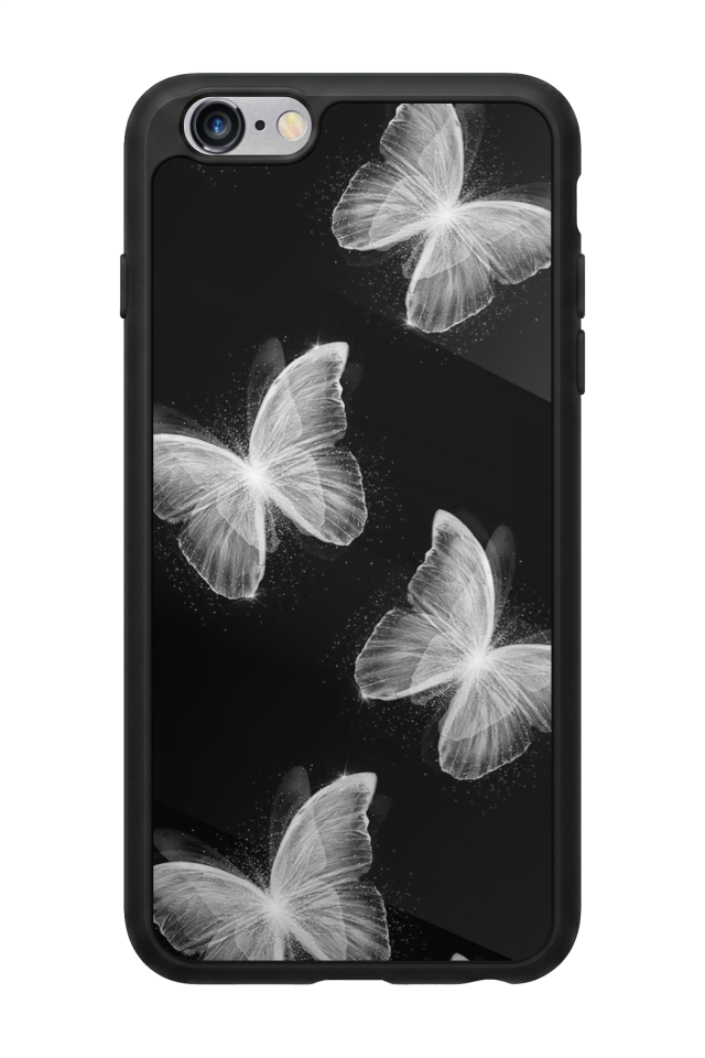 iPhone 6s Plus Uyumlu Kelebek Tasarımlı Glossy Premium Kılıf