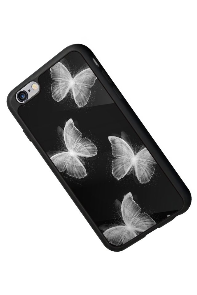 iPhone 6s Plus Uyumlu Kelebek Tasarımlı Glossy Premium Kılıf
