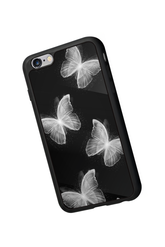 iPhone 6s Plus Uyumlu Kelebek Tasarımlı Glossy Premium Kılıf