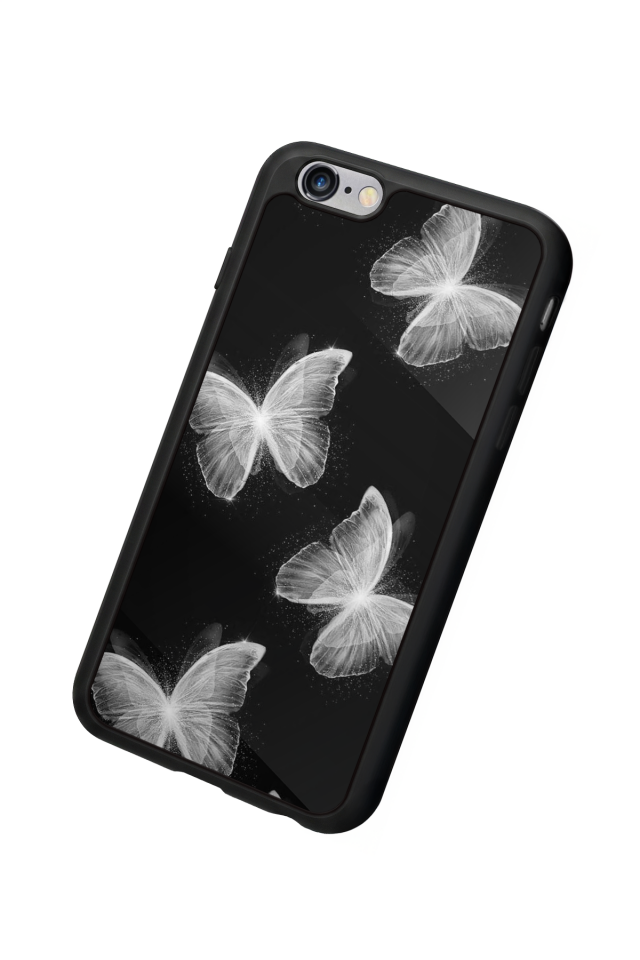 iPhone 6s Plus Uyumlu Kelebek Tasarımlı Glossy Premium Kılıf
