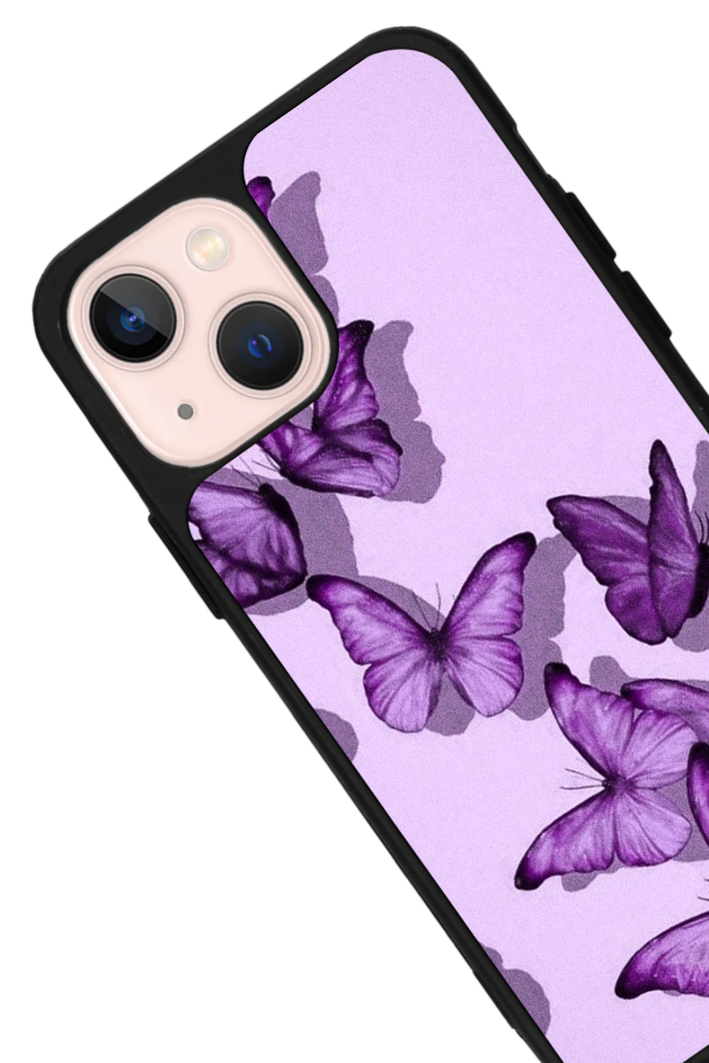 iPhone 15 Plus Uyumlu Kelebek Tasarımlı Glossy Premium Kılıf