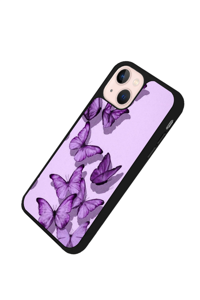 iPhone 15 Plus Uyumlu Kelebek Tasarımlı Glossy Premium Kılıf