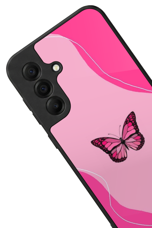 Samsung Galaxy A17 Uyumlu Kelebek Tasarımlı Glossy Premium Kılıf