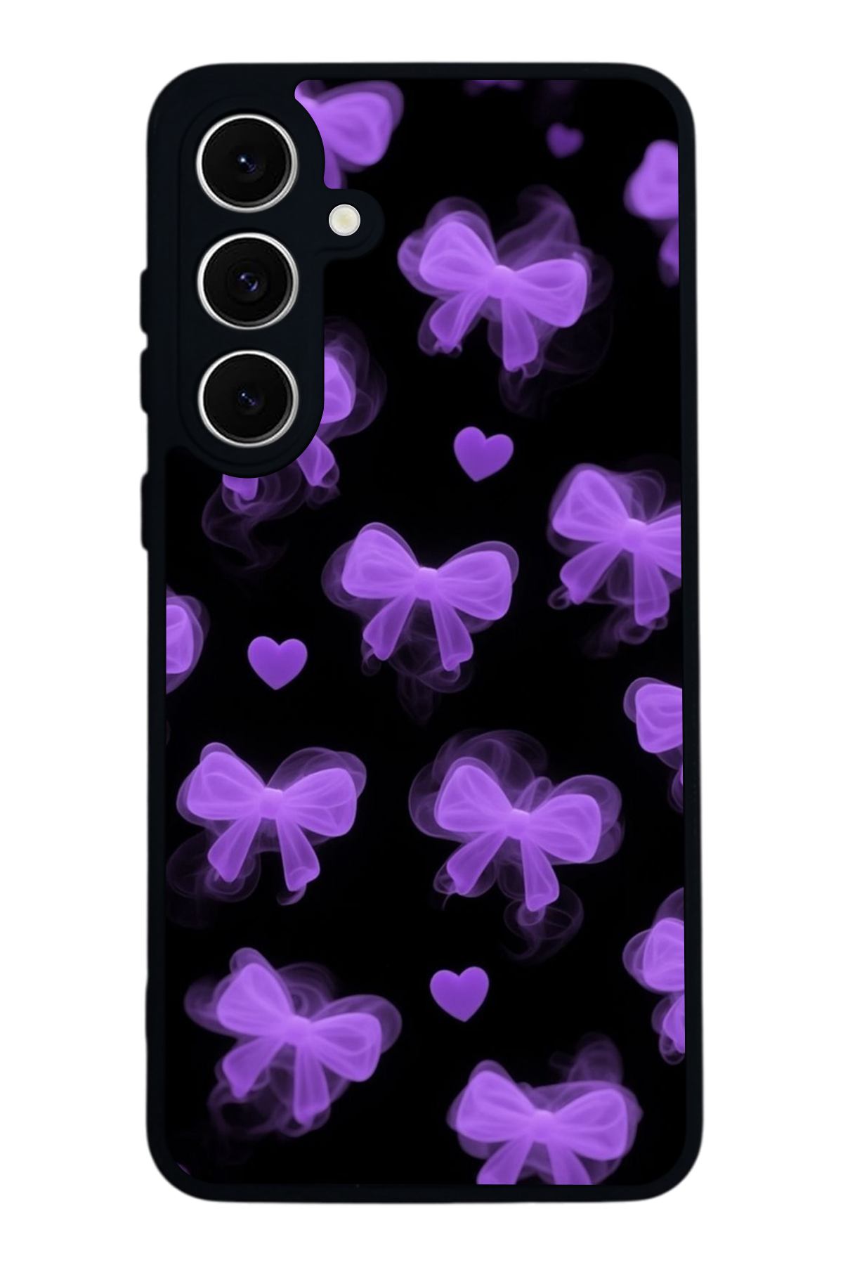 Samsung Galaxy S24 FE Uyumlu Kurdele Tasarımlı Glossy Premium Kılıf