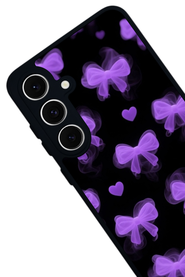 Samsung Galaxy S24 FE Uyumlu Kurdele Tasarımlı Glossy Premium Kılıf