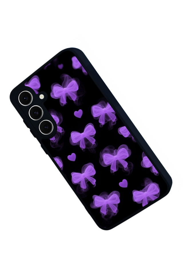 Samsung Galaxy S24 FE Uyumlu Kurdele Tasarımlı Glossy Premium Kılıf