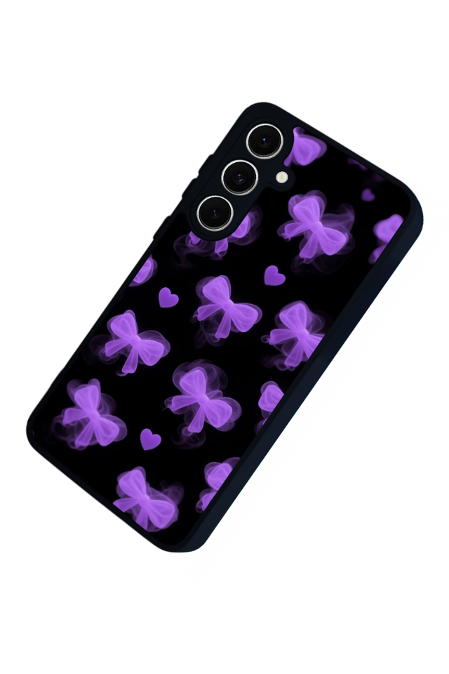 Samsung Galaxy S24 FE Uyumlu Kurdele Tasarımlı Glossy Premium Kılıf