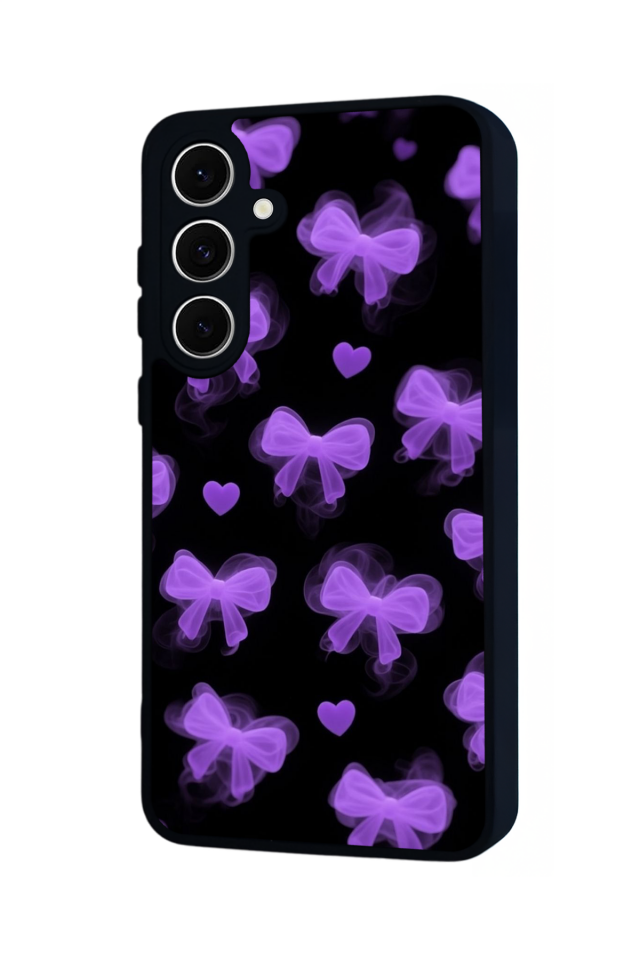 Samsung Galaxy S24 FE Uyumlu Kurdele Tasarımlı Glossy Premium Kılıf