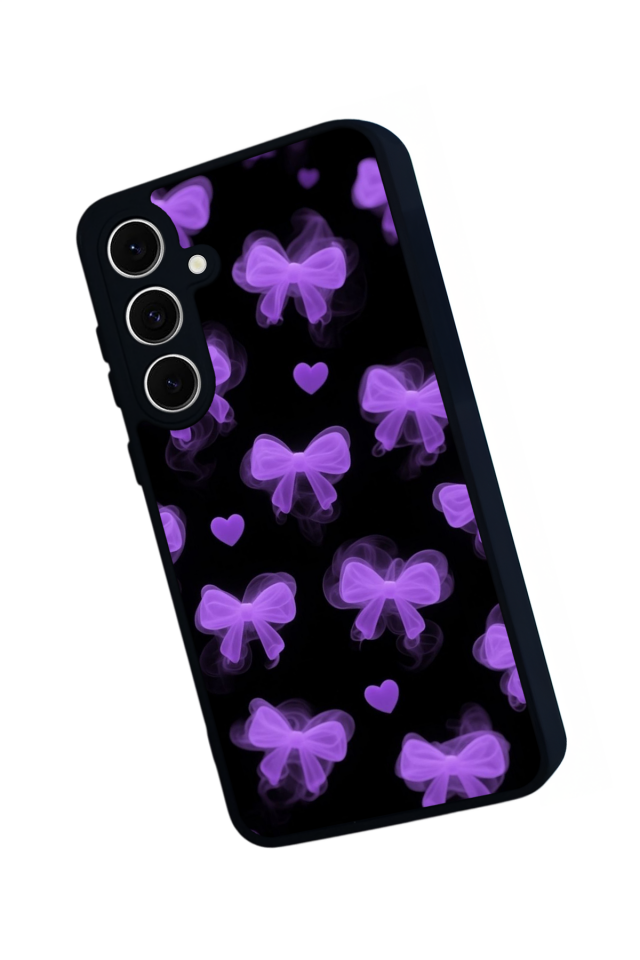 Samsung Galaxy S24 FE Uyumlu Kurdele Tasarımlı Glossy Premium Kılıf