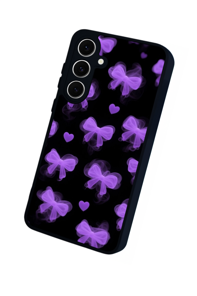 Samsung Galaxy S24 FE Uyumlu Kurdele Tasarımlı Glossy Premium Kılıf