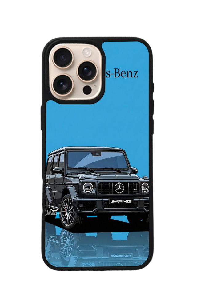 iPhone 16 Pro Uyumlu Mercedes Tasarımlı Glossy Premium Kılıf