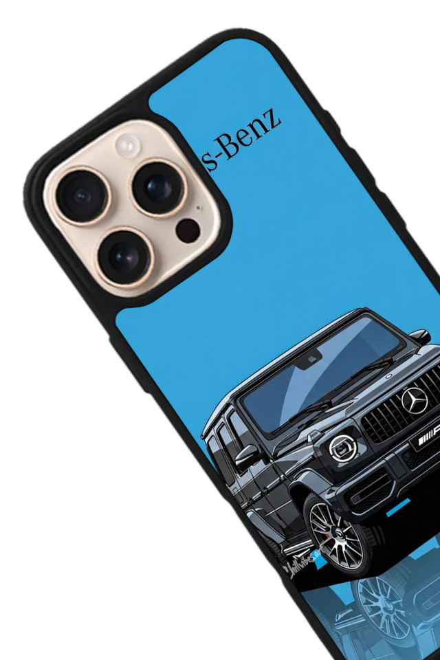 iPhone 16 Pro Uyumlu Mercedes Tasarımlı Glossy Premium Kılıf