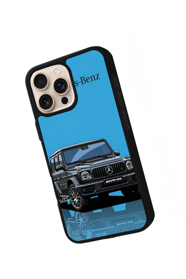 iPhone 16 Pro Uyumlu Mercedes Tasarımlı Glossy Premium Kılıf