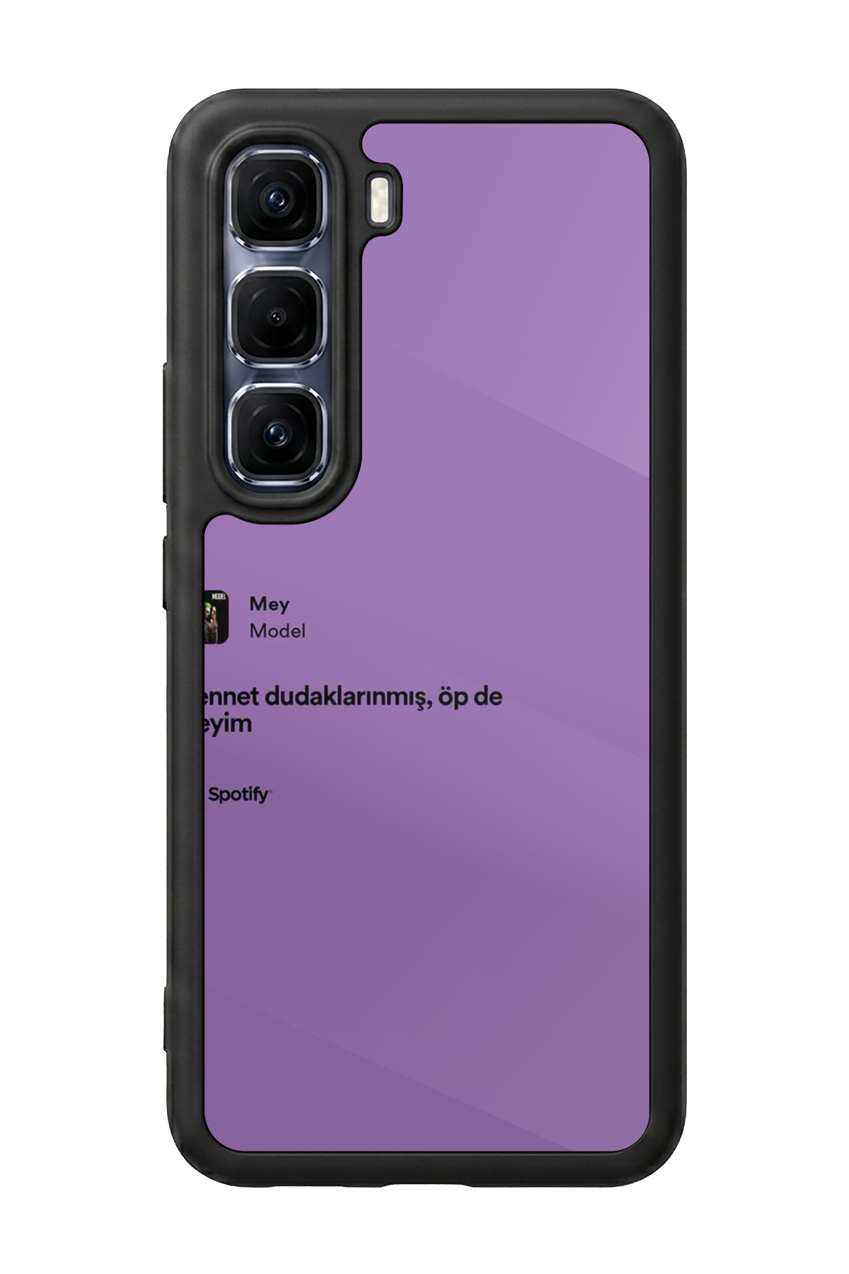 Infinix Hot 60 Pro Plus Uyumlu Sarki Sozleri Tasarımlı Glossy Premium Kılıf