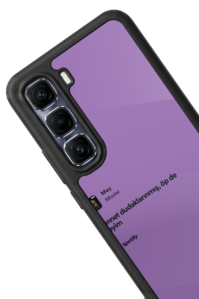 Infinix Hot 60 Pro Plus Uyumlu Sarki Sozleri Tasarımlı Glossy Premium Kılıf