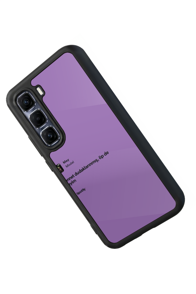 Infinix Hot 60 Pro Plus Uyumlu Sarki Sozleri Tasarımlı Glossy Premium Kılıf