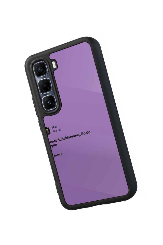 Infinix Hot 60 Pro Plus Uyumlu Sarki Sozleri Tasarımlı Glossy Premium Kılıf
