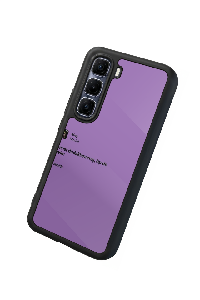 Infinix Hot 60 Pro Plus Uyumlu Sarki Sozleri Tasarımlı Glossy Premium Kılıf