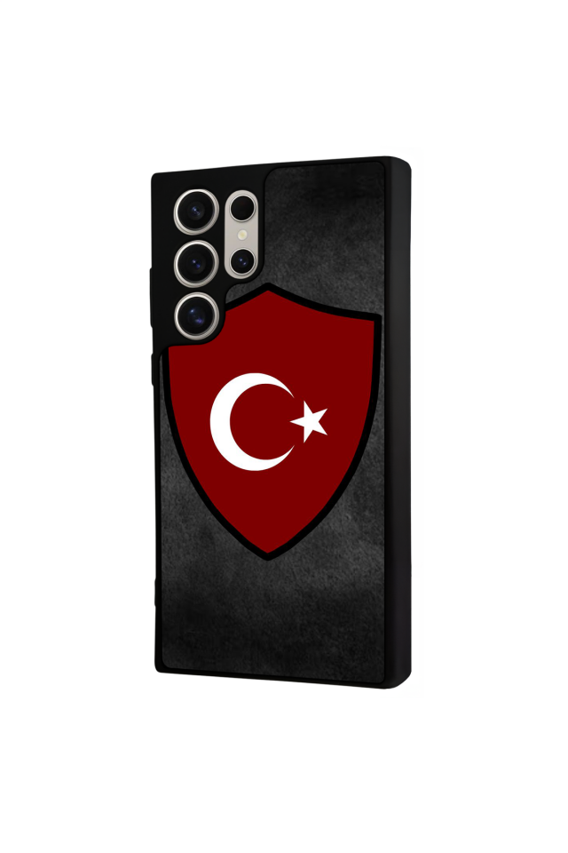 Samsung Galaxy S22 Ultra Uyumlu Türk Bayragi Tasarımlı Glossy Premium Kılıf