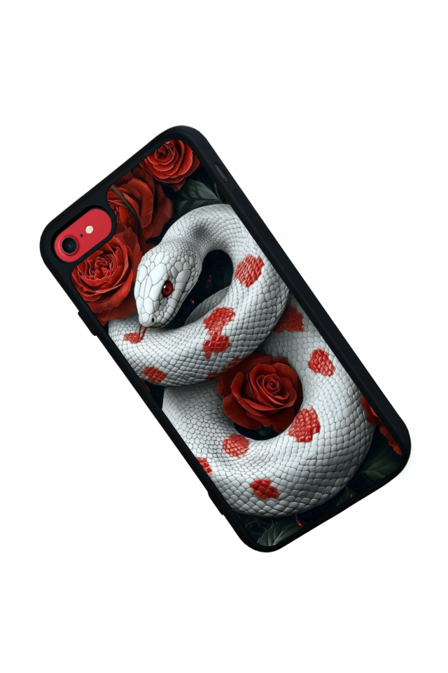 iPhone 8 Uyumlu Yılan Tasarımlı Glossy Premium Kılıf
