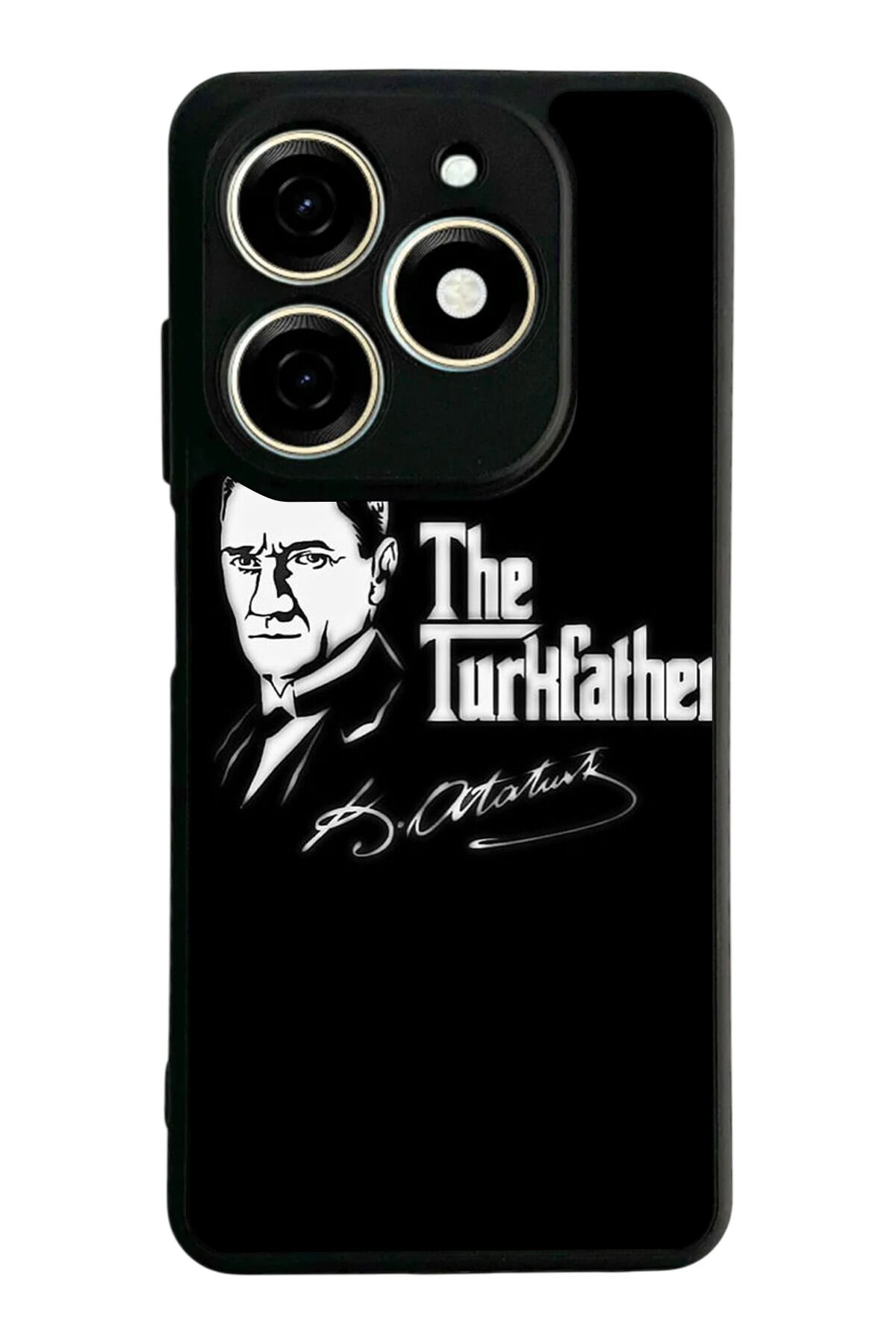 Tecno Spark 20/20C Uyumlu Mustafa Kemal Ataturk Tasarımlı Glossy Premium Kılıf
