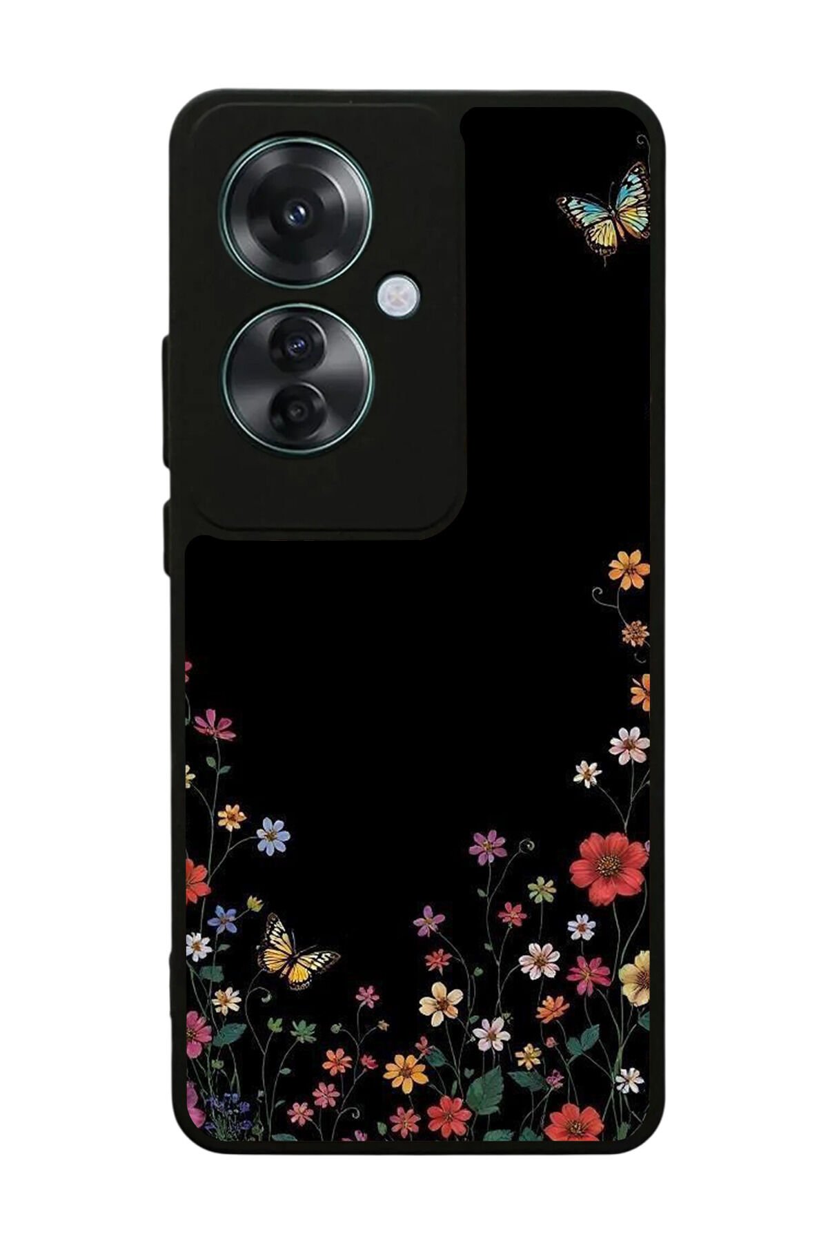 Oppo Reno 11F Uyumlu Floral Tasarımlı Glossy Premium Kılıf