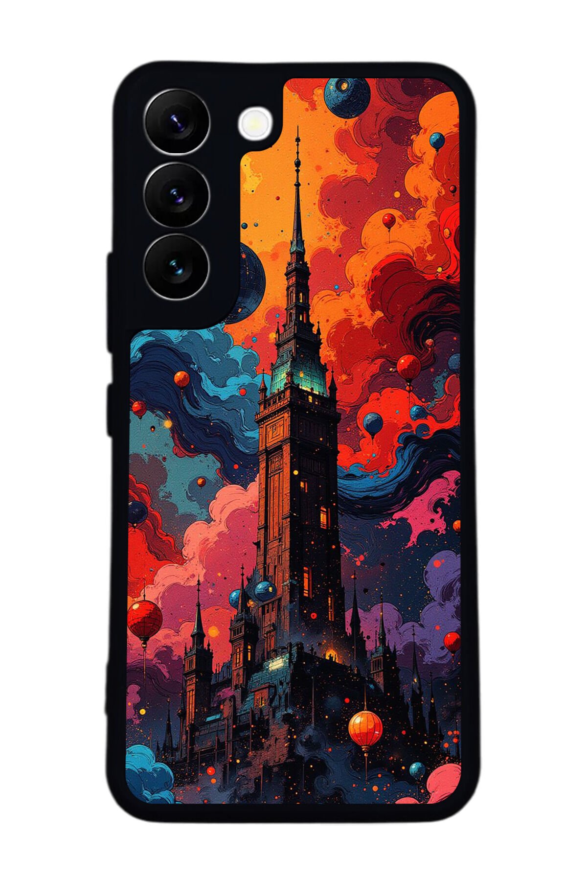 Samsung Galaxy S22 Uyumlu Abstract Tasarımlı Glossy Premium Kılıf