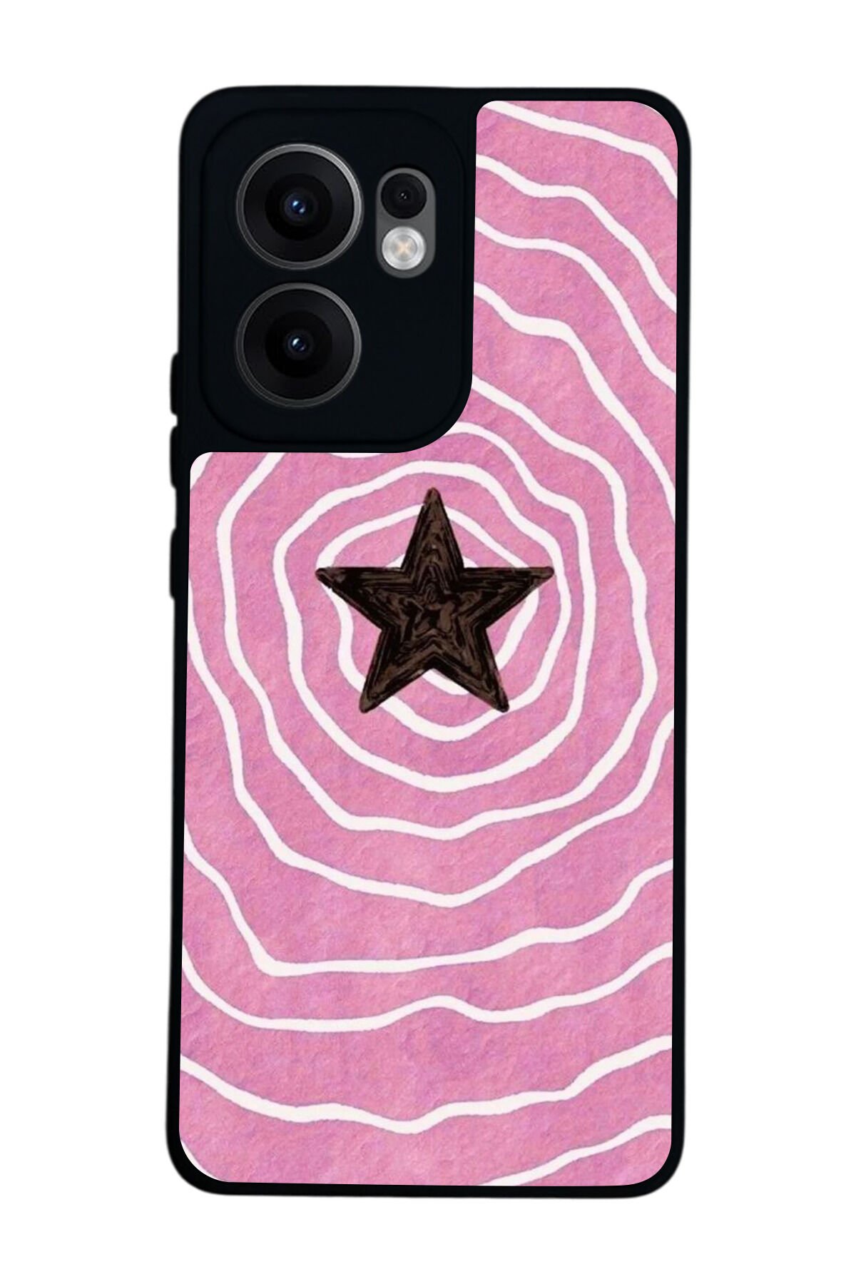 Oppo Reno 13F Uyumlu Retro Yildizlar Tasarımlı Glossy Premium Kılıf