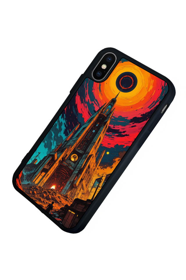 iPhone X/ XS Uyumlu Abstract Tasarımlı Glossy Premium Kılıf