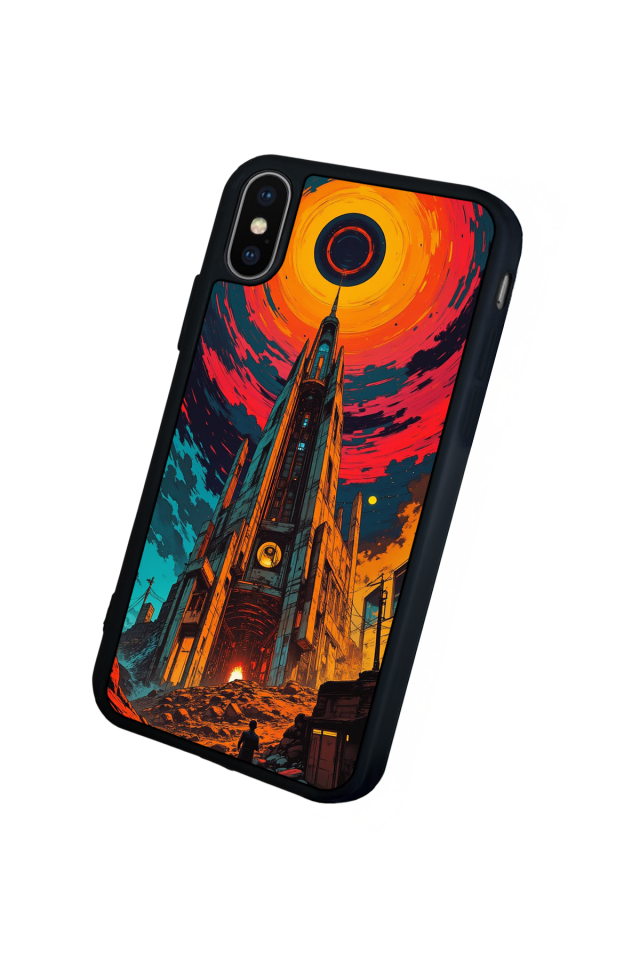 iPhone X/ XS Uyumlu Abstract Tasarımlı Glossy Premium Kılıf