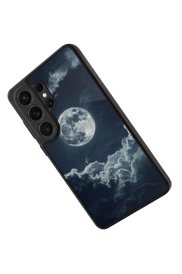 Samsung Galaxy S26 Ultra Uyumlu Ay Tasarımlı Glossy Premium Kılıf