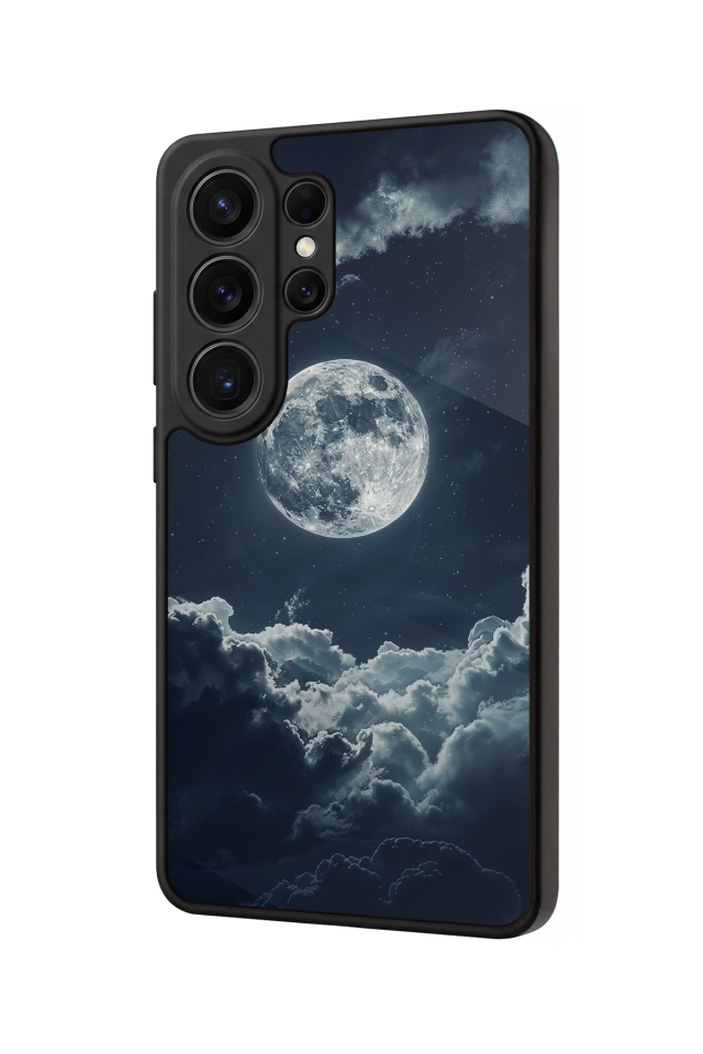 Samsung Galaxy S26 Ultra Uyumlu Ay Tasarımlı Glossy Premium Kılıf