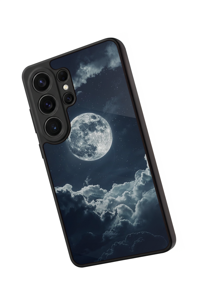 Samsung Galaxy S26 Ultra Uyumlu Ay Tasarımlı Glossy Premium Kılıf