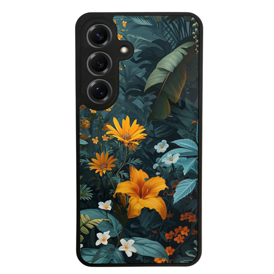 Samsung Galaxy S25 Uyumlu Botanik Tasarımlı Glossy Premium Kılıf