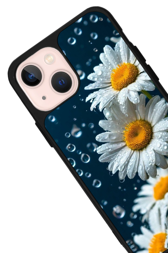 iPhone 13 Mini Uyumlu Cicek Tasarımlı Glossy Premium Kılıf