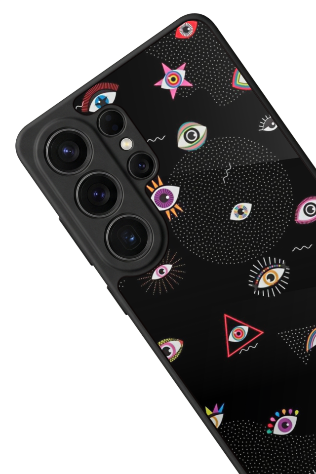 Samsung Galaxy S26 Ultra Uyumlu Göz Tasarımlı Glossy Premium Kılıf