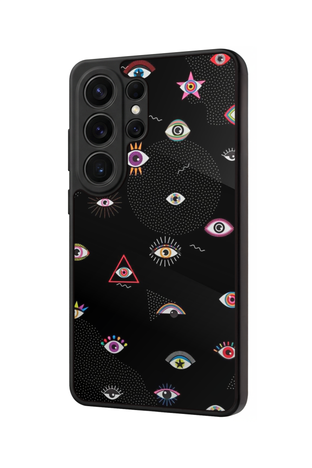 Samsung Galaxy S26 Ultra Uyumlu Göz Tasarımlı Glossy Premium Kılıf