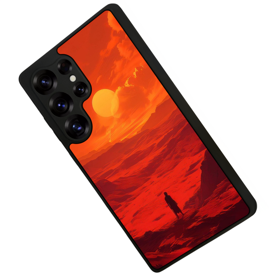 Samsung Galaxy S25 Ultra Uyumlu Güneş Tasarımlı Glossy Premium Kılıf