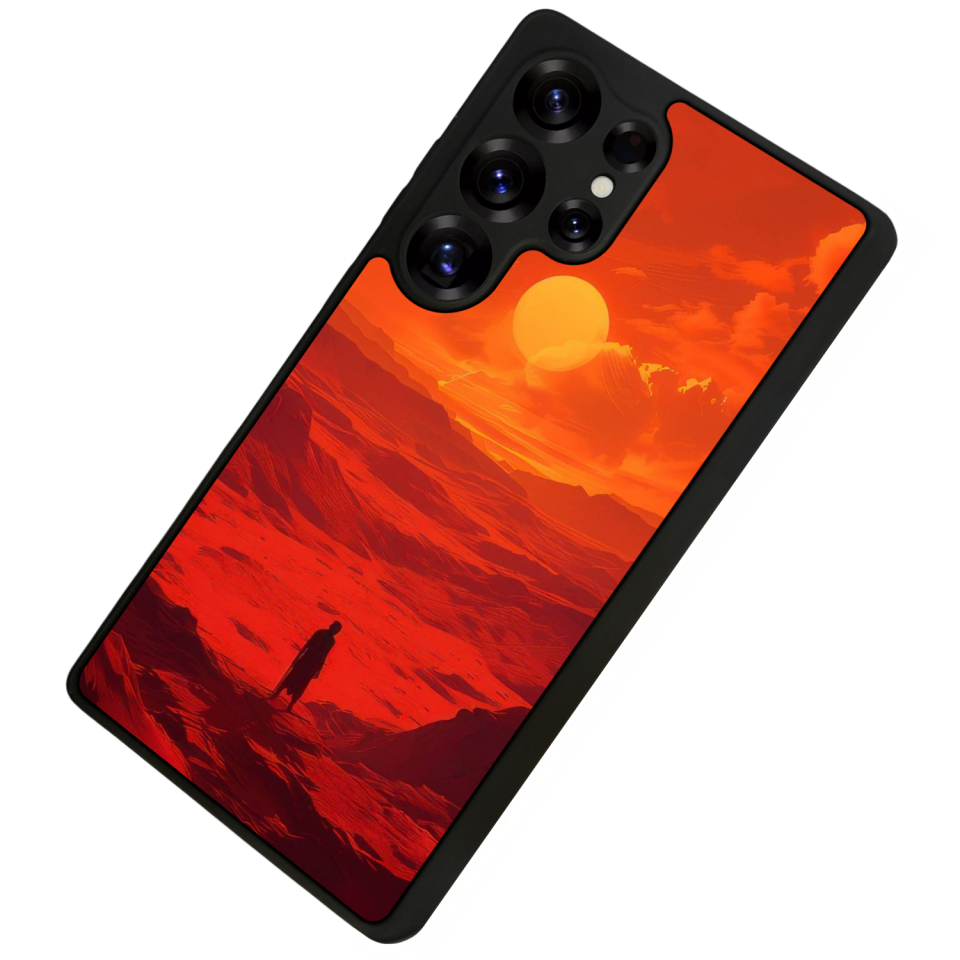 Samsung Galaxy S25 Ultra Uyumlu Güneş Tasarımlı Glossy Premium Kılıf