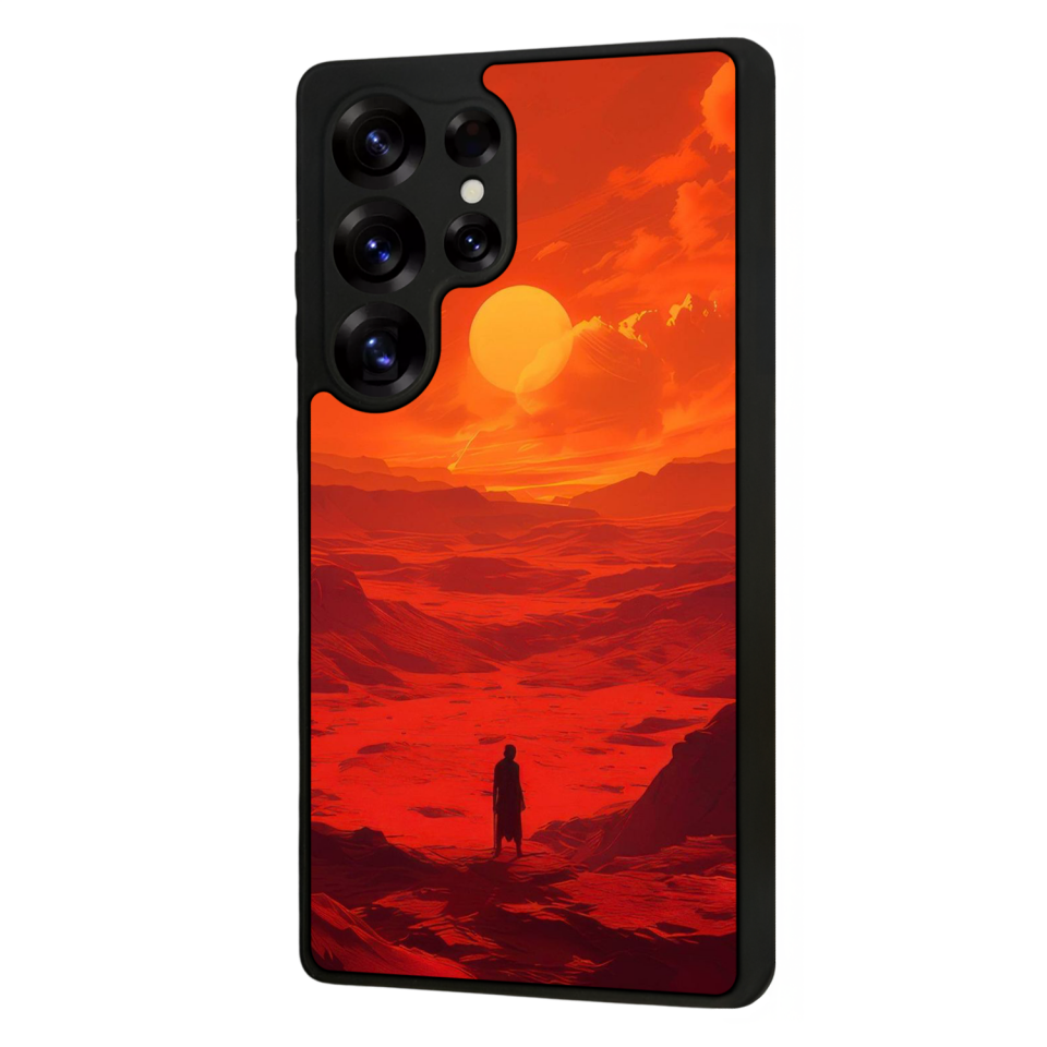 Samsung Galaxy S25 Ultra Uyumlu Güneş Tasarımlı Glossy Premium Kılıf