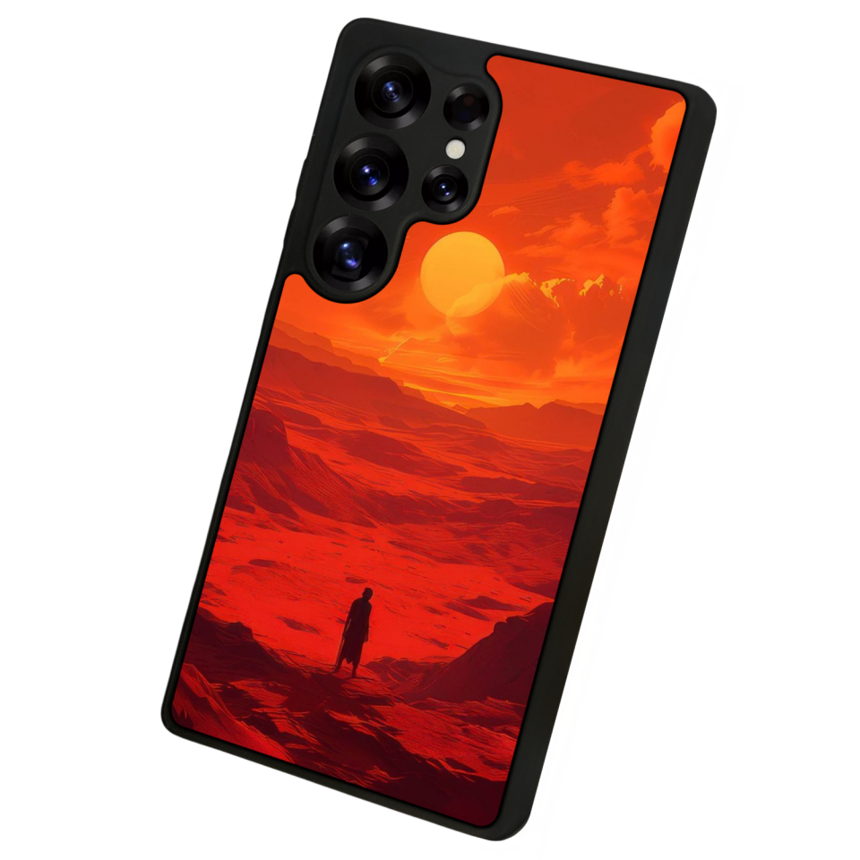 Samsung Galaxy S25 Ultra Uyumlu Güneş Tasarımlı Glossy Premium Kılıf