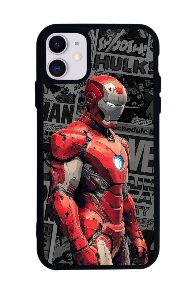 iPhone 11 Uyumlu Iron Man ( Demir Adam ) Tasarımlı Glossy Premium Kılıf