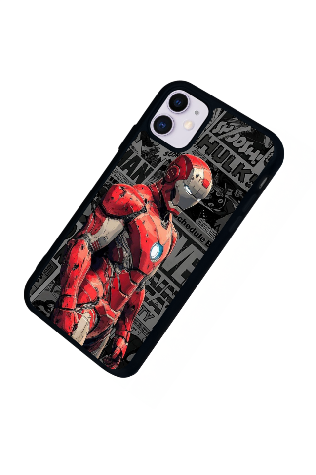 iPhone 11 Uyumlu Iron Man ( Demir Adam ) Tasarımlı Glossy Premium Kılıf