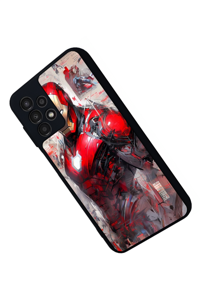 Samsung Galaxy A13 Uyumlu Iron Man ( Demir Adam ) Tasarımlı Glossy Premium Kılıf