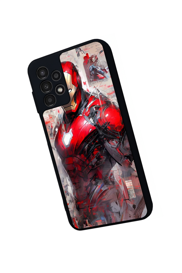 Samsung Galaxy A13 Uyumlu Iron Man ( Demir Adam ) Tasarımlı Glossy Premium Kılıf