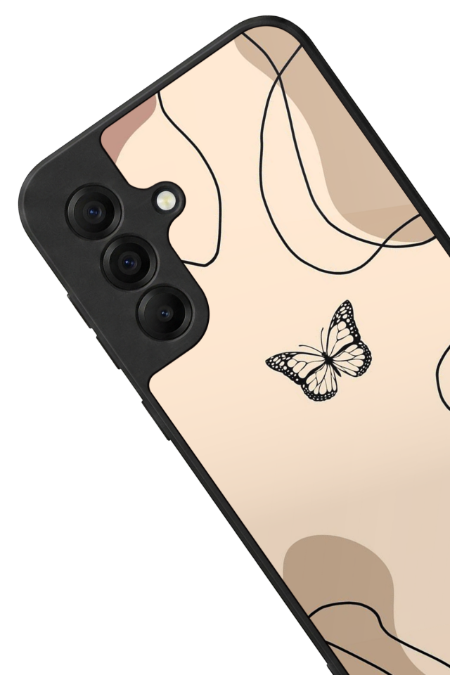 Samsung Galaxy A17 Uyumlu Kelebek Tasarımlı Glossy Premium Kılıf