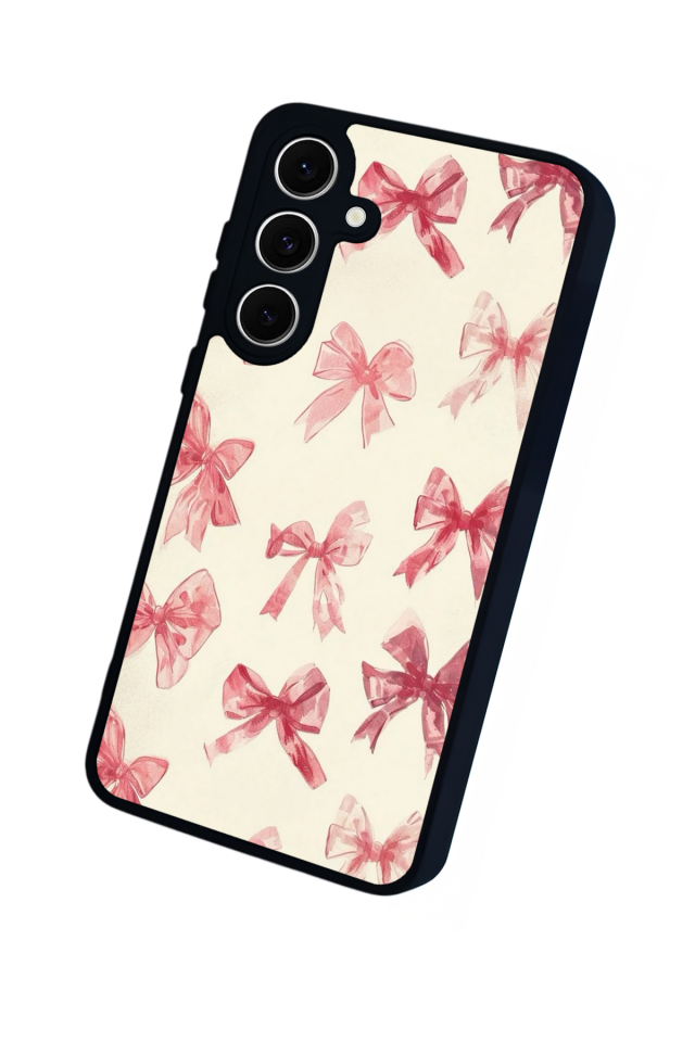 Samsung Galaxy S24 FE Uyumlu Kurdele Tasarımlı Glossy Premium Kılıf